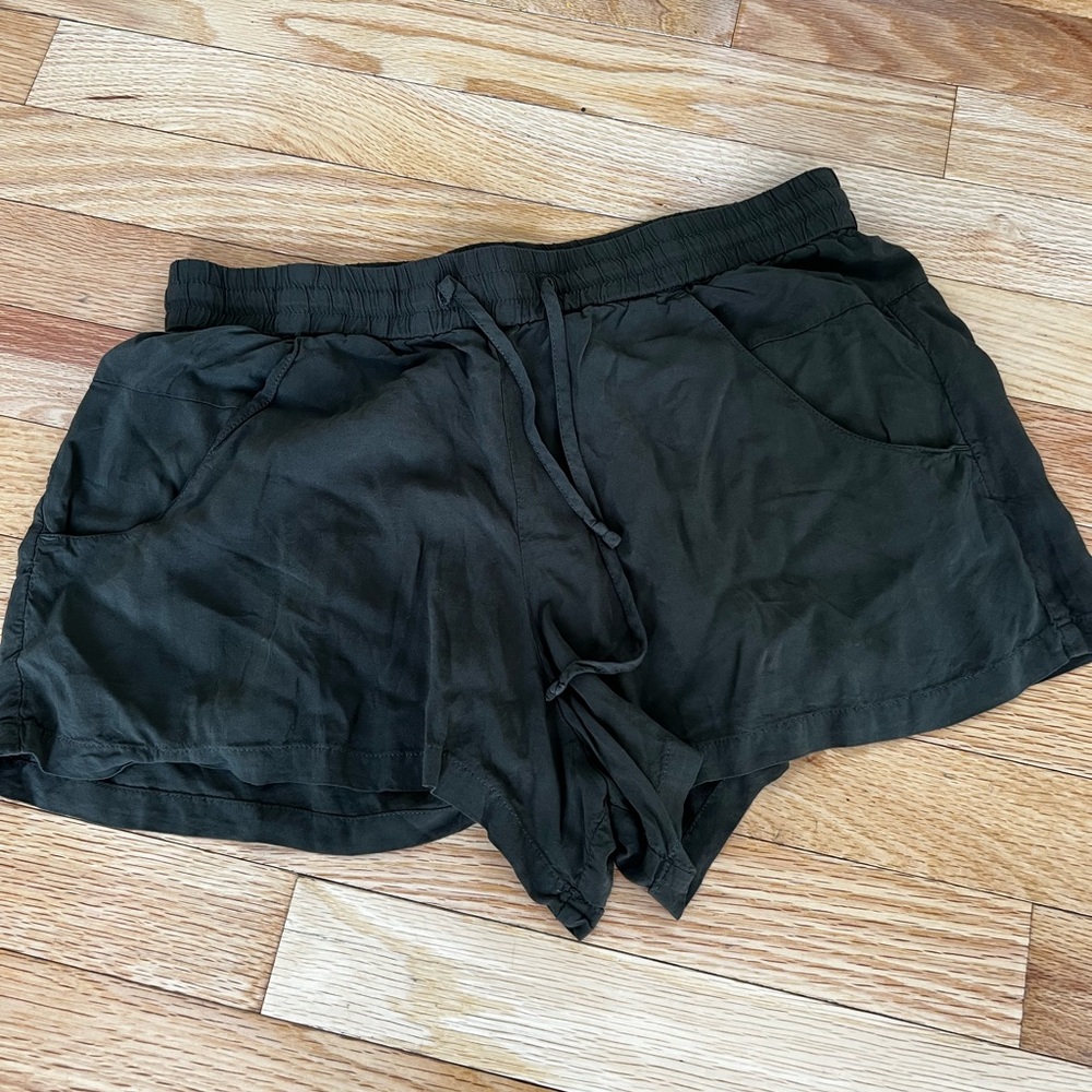 French Connection Black Athletic Shorts Relaxed Fit